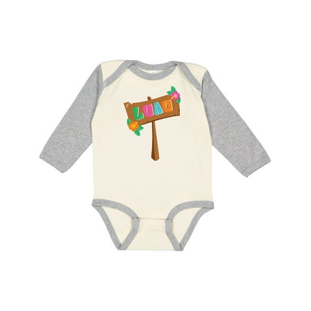 

Inktastic Luau Sign Gift Baby Boy or Baby Girl Long Sleeve Bodysuit