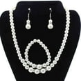 thumbnail image 1 of Fiudx Conjunto de Diamantes y Perlas, Elegante Collar y Pulsera, Elegante Pendiente y Colgante, Colección de Accesorios de Moda, Regalo para Ocasiones Especiales, Conjunto de Joyas para Mujer, Empaqu, 1 of 6