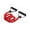 Red, variant on WEIOUKC Toner Resistance Bands with Foam Handles,Safe Sleeve Exercise Bands,Durable Stretch Fitness Belt,for Yoga & Strength Training