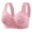 Watermelon Red, variant on Women Bra Comfortable Front Open Soft Polyester Wireless Push Up Lingerie Plus Size 36C 38D 40DD For Everyday Wear Sleep Lounge