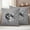 Gray, White, Silver, variant on Black Grey Moon Outdoor Waterproof Throw Pillow Covers 20x12 Set of 2, Modern Abstract Minimalist Stars Artwork Decorative Pillowcases Cushion Pillowcase for Couch Sofa Patio Outside Pillow Protector