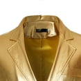 thumbnail image 3 of Shiny Gold Metallic Blazer Men,Fashion Slim Fit Mens Blazer Jacket, 3 of 5