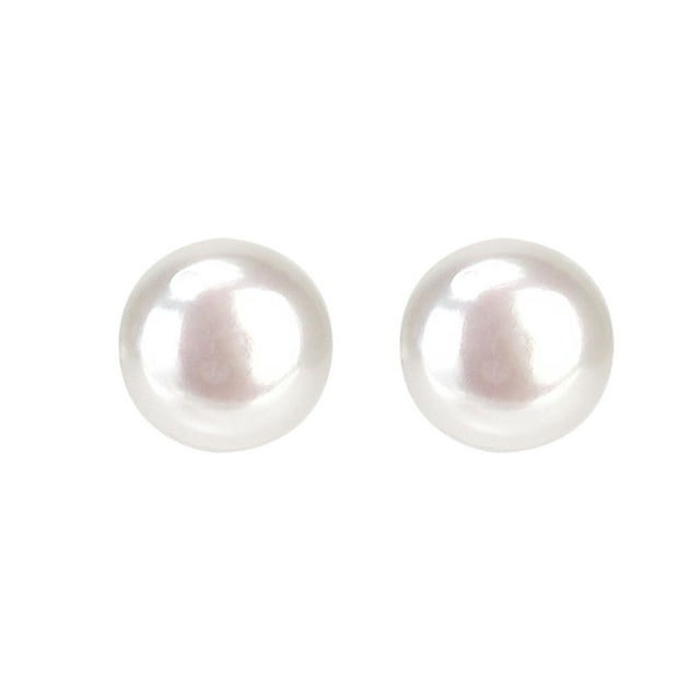 Aretes GREG J.M. Clásico Perlas Cultivadas 12 mm Chapa de Oro
