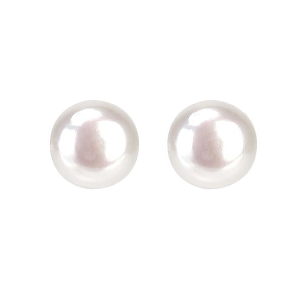 Aretes GREG J.M. Clásico Perlas Cultivadas 12 mm Chapa de Oro