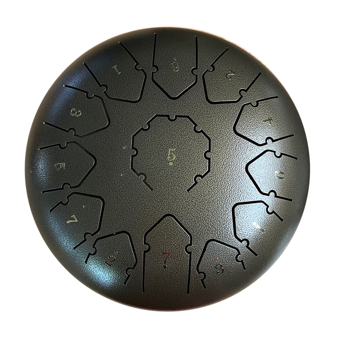 12 Inches 13 Tones Steel Tongue Drum Pan Hang Drum Percussion Musical