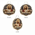 thumbnail image 3 of Jesus Diamond Art Hanging Ornament Kit, Size S Acrylic Diamond Painting Window Hanging Decor, Portable Car Mirror Faith Pendant, Mini Christian Backpack Charm DIY Sign, 1pc, 3 of 5