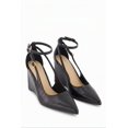 thumbnail image 2 of Women's Pointed Toe Double Ankle Strap Wedge Pumps, 2 of 6