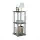 thumbnail image 4 of Mesa auxiliar Furinno Simplistic, juego de 2 unidades, roble francés, gris y gris, 4 of 9
