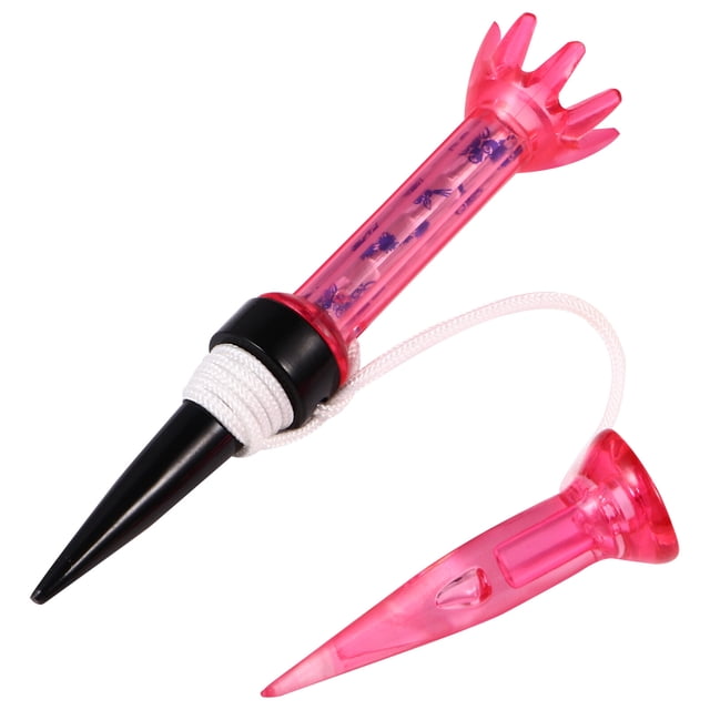 Miangastore Golfs Tees Plastic Pink Round Base Design for Golf Playing 2Pcs 3.14X0.79X0.79Inch