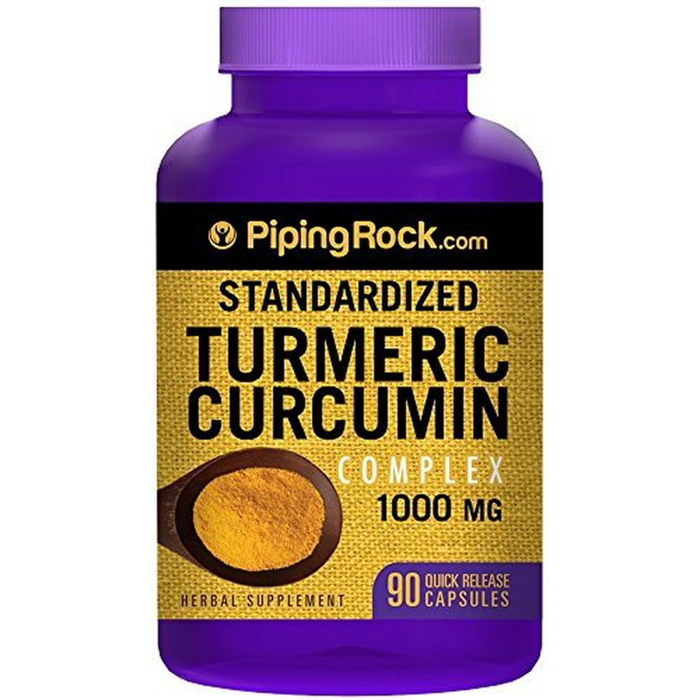 Piping Rock Standardized Turmeric Curcumin Complex 1000 mg with Black