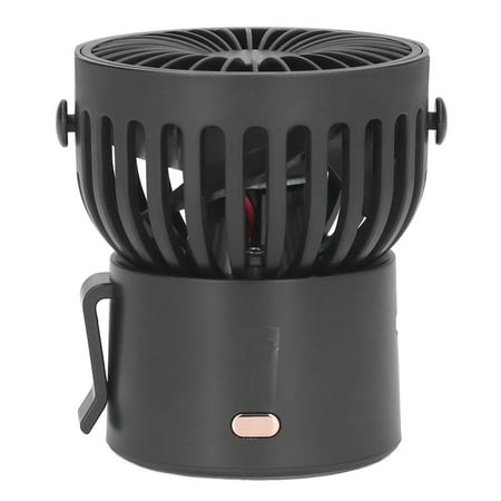 

Portable Neck Fan 3.5W 3 Modes 1000mAh Battery USB Desk Fan Hands Free 45 Degrees Up And Down For Office Black