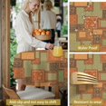 thumbnail image 5 of Pioneer Flower Floral Print Pattern Round Tablecloth 60"x60", Wrinkle Resistant Wipeable Table Cover for Kitchen Dining Room Picnic Patio and Party, 5 of 6