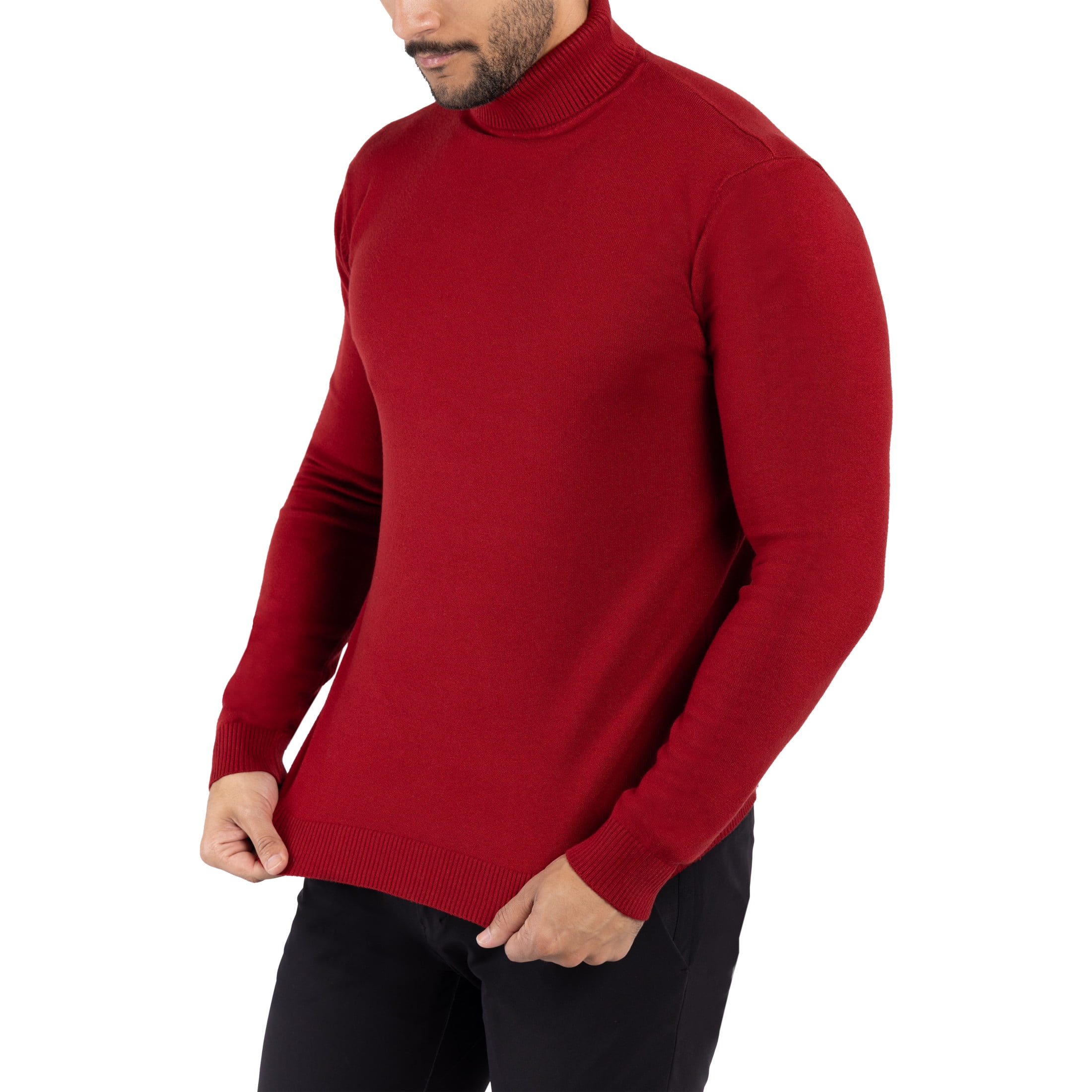 X RAY JEANS Mens Turtleneck Sweater Pullover, Jester Red X RAY JEANS Mens Turtleneck Sweater Pullover, Jester Red