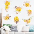 thumbnail image 3 of Pegatinas de pared MACHAO flores amarillas autoadhesivas creativas, 3 of 5
