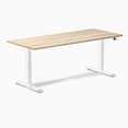 thumbnail image 2 of Desky Bureau Assis-Debout à Double Stratifié - Chêne Prime / 70,9 x 29,5 Pouces / Blanc, 2 of 10