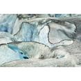thumbnail image 2 of Rotenberg, Nancy 24x17 Gold Ornate Wood Framed with Double Matting Museum Art Print Titled - AK, Inside Passage Glacier patterns and blue ice, 2 of 4