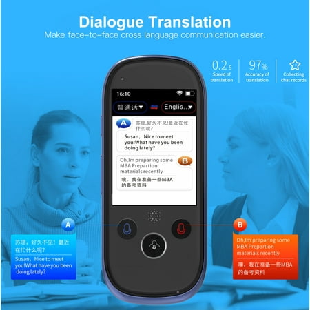 boeleo K1 Pro Smart Voice Translator Device with 2.4 Inch ...