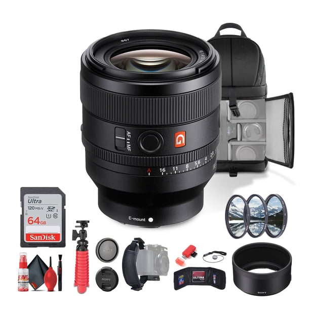 Sony FE 50mm F/1.4 GM Lens (Sony E) (SEL50F14GM) + 64GB Card +