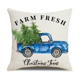 thumbnail image 2 of 4 Pieces Christmas Pillowcase,45x45cm Square Christmas Linen Pillowcase,christmas Pillowcase For Sofa,christmas Cushion Coverchristmas Peach Skin Prin, 2 of 5