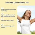 thumbnail image 2 of Organic Mullein Leaf Herbal Tea Bags for Lung Cleansing, Breathing Support & Cough Relief for Men and Women, 2 of 5