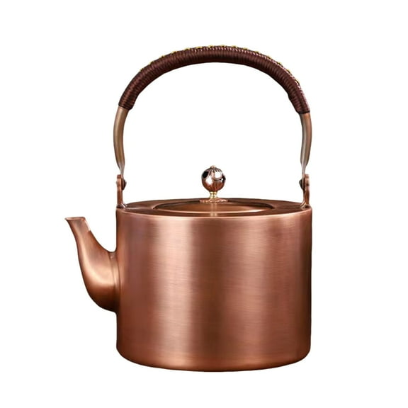 Retro Kettle, Handmade Copper Tea Kettle, with Handle on Top, with Non-Slip Handle, for Home Kitchen Hotel
