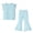 Light Blue, variant on Bixock Girls Clothing Set,Toddler Girls 2-Piece Summer Set,Sleeveless Sleeve Cami Top and Flared Long Pants Casual Summer 2 Piece Outfits Kids Clothings 12Months-9 Years