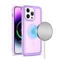 thumbnail image 2 of For Apple iPhone 14 Pro (6.1") Strong MagSafe Compatible Shockproof Hybrid Glossy Oil Protective Slim Hard Dual Layer Cover ,Xpm Phone Case [ Purple ], 2 of 3