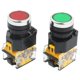 thumbnail image 1 of 2pcs 22mm Mount 10a Dpst Red Green Momentary Push Button Switch, 1 of 4