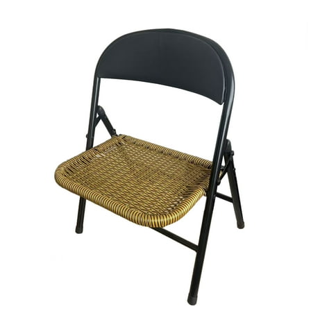 Rattan Chair Set of 4 - Stackable Indoor Outdoor Seating, 220lb Capacity