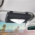 thumbnail image 3 of Car Tissue Holder PU Leather Sun Visor Napkin Box Hanging Organizer for Auto Paper Storage, 3 of 7