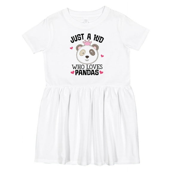 Inktastic Cute Panda for Girls Girls Toddler Dress