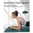 thumbnail image 4 of YR Yoga Mat Thick 4/5" High Density NBR Exercise Mat for Home Gym Workout, 76"X24" Green, 4 of 7
