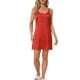 thumbnail image 2 of INSPIRAR CHIC Vestidos de Noche de Satén para Mujeres, Chemise, Vestido Deslizante, Vestido de Noche de Seda XL Rojo, 2 of 6