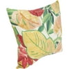 Outdoor Floral 16" Square Toss Pillow, Saliceto Garden Leaf