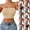 Watermelon Red, variant on Women's Fashion Casual Solid Color Open Back Strapless Bra Tube Tops