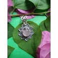 thumbnail image 3 of Real 925 Sterling Silver Pendant For Women Men, Genuine Oval Pink Rose Quartz Gemstone Unique Handcrafted October Birthstone Jewelry, 3 of 6