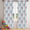 thumbnail image 5 of Blackout Kids Curtains,Light Blue Christmas Tree Pattern Childrens Insulated Curtains Set Of 2,Bedroom Essentials,Toddler Room Decor 42"x84", 5 of 5