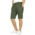 thumbnail image 2 of Tdoqot Boys Trendy Cargo Shorts- Relaxed Fit Casual Elastic Waist Stretch Kids Summer Shorts Army Green Size 6, 2 of 7