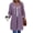 Purple, variant on TOUMENY Women Hooded Cardigan Casual Loose Long Sleeve Drawstring Solid Knit Sweater Coat Fall Spring Party Travel Cardigans Army Green M