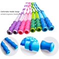 thumbnail image 2 of Cribun Jump Rope - Soft Beaded Segment Skipping Rope - Adjustable for Men, Women and Kids Tangle-Free Jumping Rope for Workout, Exercise, Keeping Fit, Training and Weight Loss 1 Pack Pink, 2 of 6