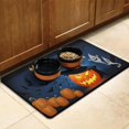 thumbnail image 3 of Halloween Pumpkin Pet Food Mat Absobing Durable 17x30 Inch Cat Food Mat Evil Pumpkin Ghost Dog Feeding Mat EcoFriendly Durable Pet Placemat, 3 of 7