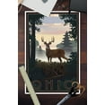 thumbnail image 2 of Ohio, Deer and Sunrise (12x18 Wall Art Poster, Room Decor), 2 of 3