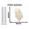 thumbnail image 2 of Unfinished Wood Jellyfish Jelly Fish Silhouette - Craft- up to 46" DIY 18" / 1/4", 2 of 3