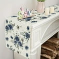 thumbnail image 5 of GPGHE Spring Table Runner Blue Rose Flowers Table Runners Seasonal Farmhouse Kitchen Dining Table Decoration Indoor Outdoor Party Supply 13 x 90 Inch, 5 of 5