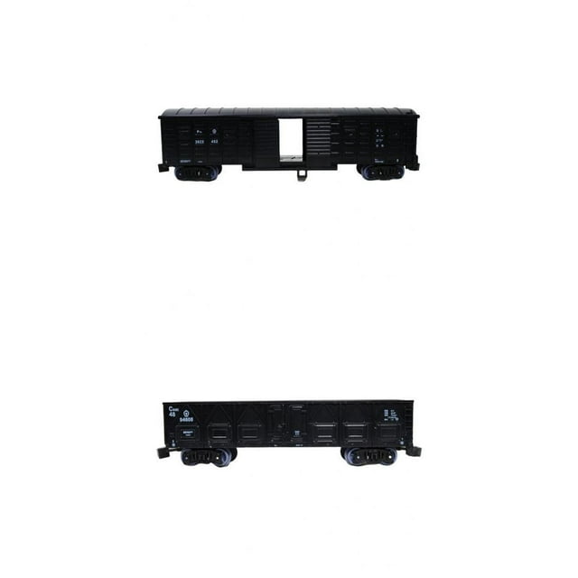 de 2 trenes de plástico a 1:87, carro de vía, de calibre , Diorama CUTICAT Ferrocarriles Tren Vagones de carga