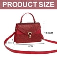 thumbnail image 2 of Small sequins small bag new trend texture portable small bag western style chain crossbody bag-red, 2 of 5