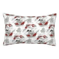 thumbnail image 1 of Fotbe Koi Fish Funda de Almohada Decorativa Estilo Occidental, Lujo en Algodón, Fundas para Almohadas King, Cojín Estampado para Decoración del Hogar-20"x30", 1 of 6