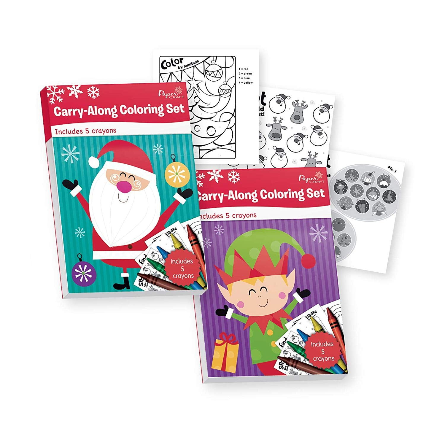 Download B-THERE Bundle of 2 Carry-Along Christmas Coloring Sets ...