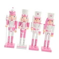 thumbnail image 2 of segolike 4 Pieces Nutcracker Ornaments Nutcracker Soldier Statue Photo Props Scene Layout B, 2 of 9
