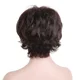thumbnail image 5 of Pelucas cortas de cabello humano para mujeres Peluca de cabello humano natural para mujeres blancas Pelucas de cabello humano marrón oscuro con flequillo JAMW Sencillez, 5 of 5